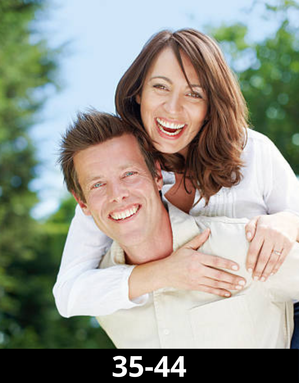 couple with 35 to 44 years old